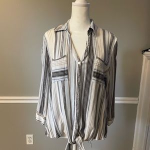 Fortune-Ivy L button up 3/4 shirt